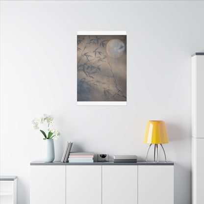 Shadow Play Canvas Art | Winter Japandi Japanese Pattern Art