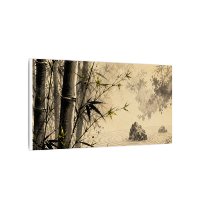 Peaceful Bamboo Grove Canvas Art - Karesansui Zen