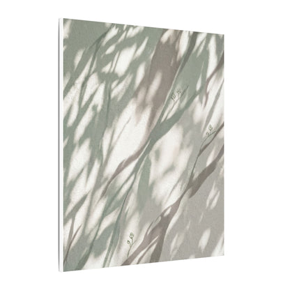 Japandi Shadow Play in Dappled | Japanese Pattern Canvas Art
