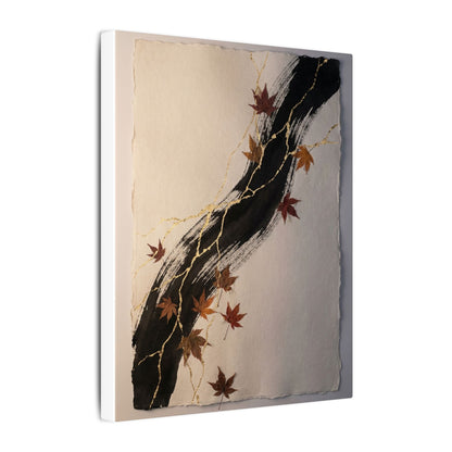 Dawn Ink Brushstroke Canvas Art - Kintsugi Ma