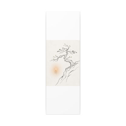 Candlelight Pine Tree Canvas Art - Japandi Shibui