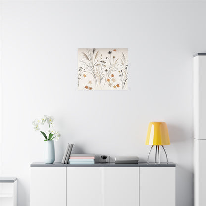 Dawn Dried Flowers Canvas Art - Japandi Kanso