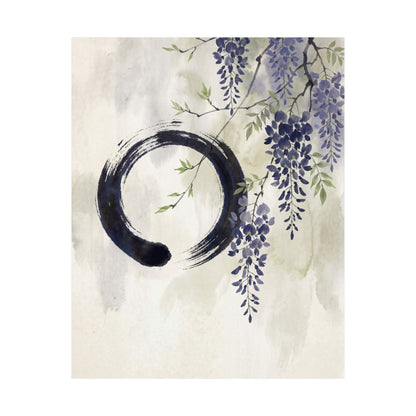 Overcast Wisteria Wall Art Print - Zen Shibui