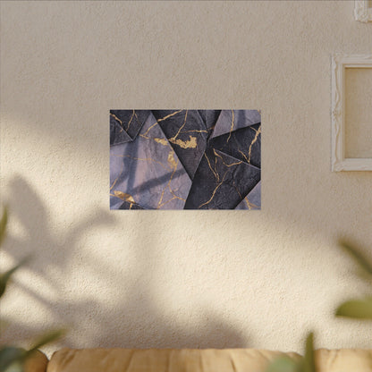 Seijaku Paper Fold Canvas Art - Kintsugi Gold Vein