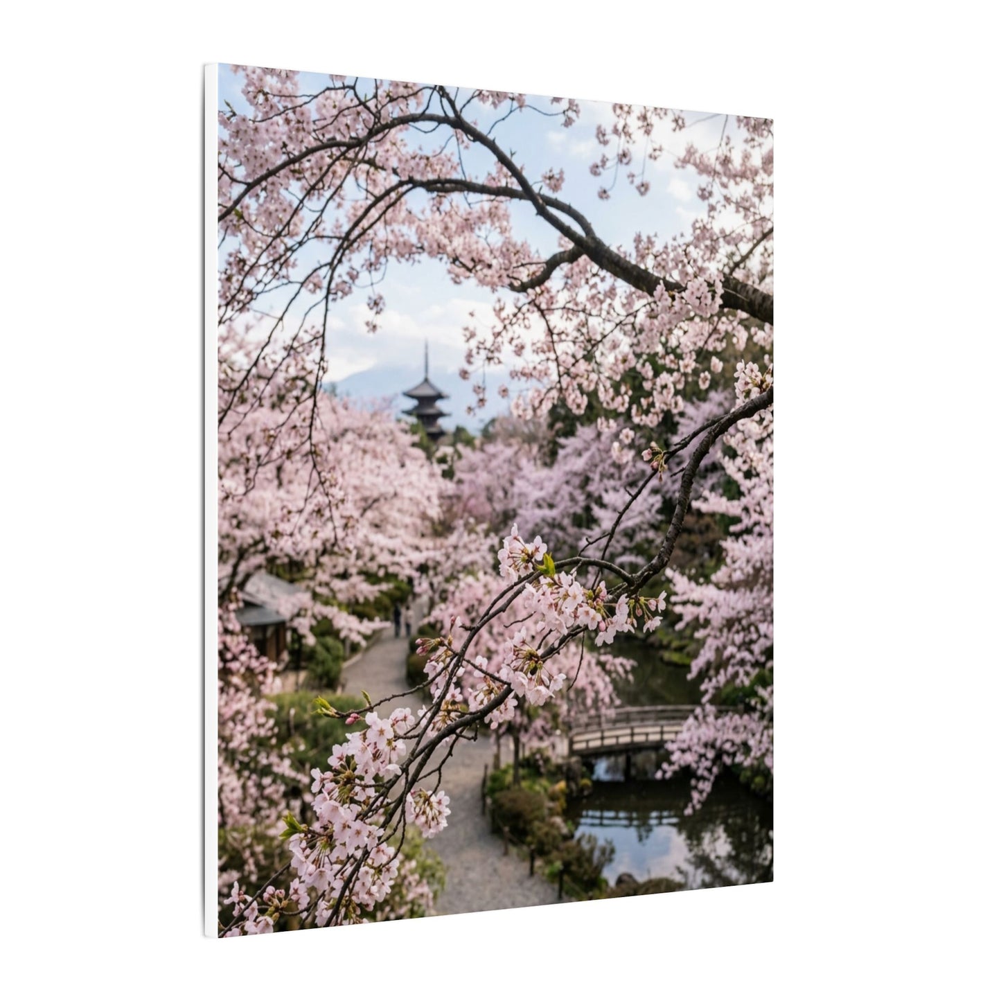 Japandi Ceramic Bowl in Golden Hour | Watercolor Canvas Art