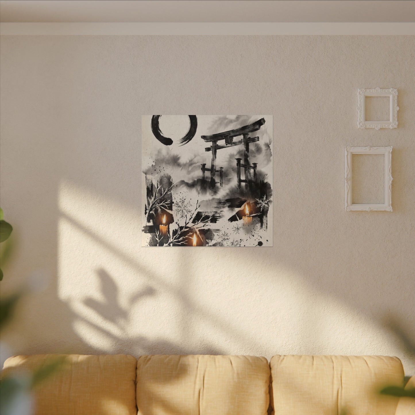 Candlelight Torii Gate Canvas Art - Zen Datsuzoku