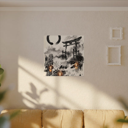 Candlelight Torii Gate Canvas Art - Zen Datsuzoku