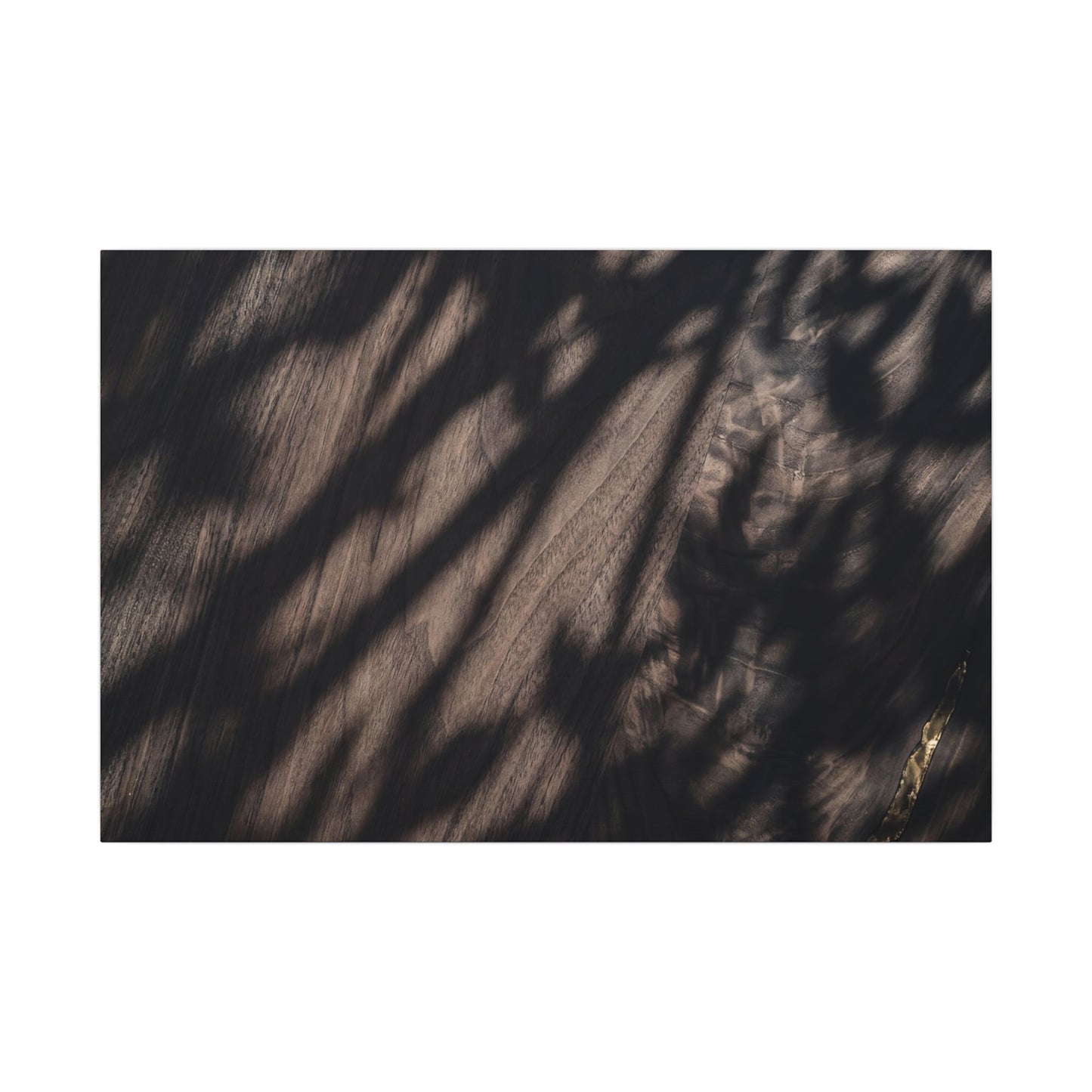 Shadow Play Summer Canvas Art | Dark Japandi Moody Design