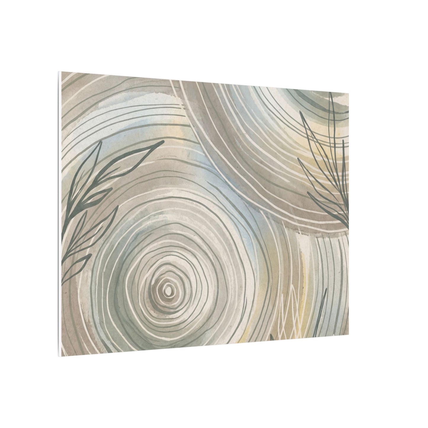 Kanso Water Ripple Canvas Art - Japandi Minimal Line