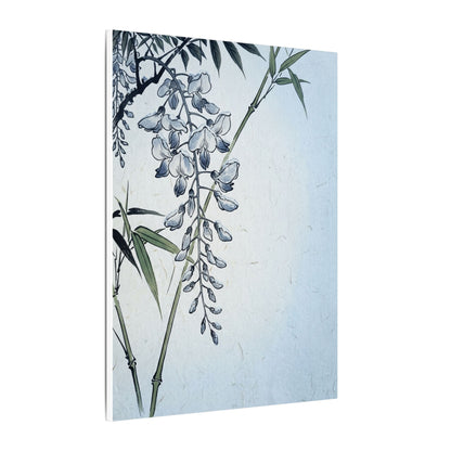 Zen Wisteria in Moonlight | Ukiyo E Inspired Canvas Art