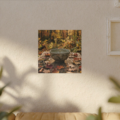 Spring Rock Garden Moody Minimal Canvas Art | Luxurious Decor