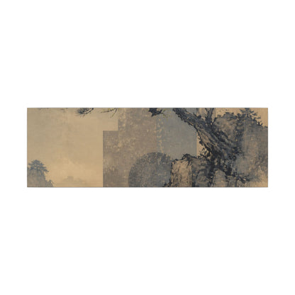 Japandi Pine Tree in Moonlight | Japanese Pattern Canvas Art