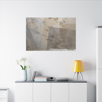 Neutral Shadow Play Canvas Art - Texture Japandi