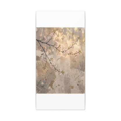 Summer Cherry Blossom Texture Canvas Art | Neutral Decor