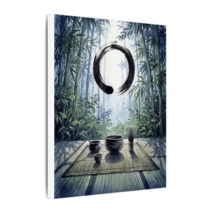 Seijaku Tea Ceremony Canvas Art - Zen Enso