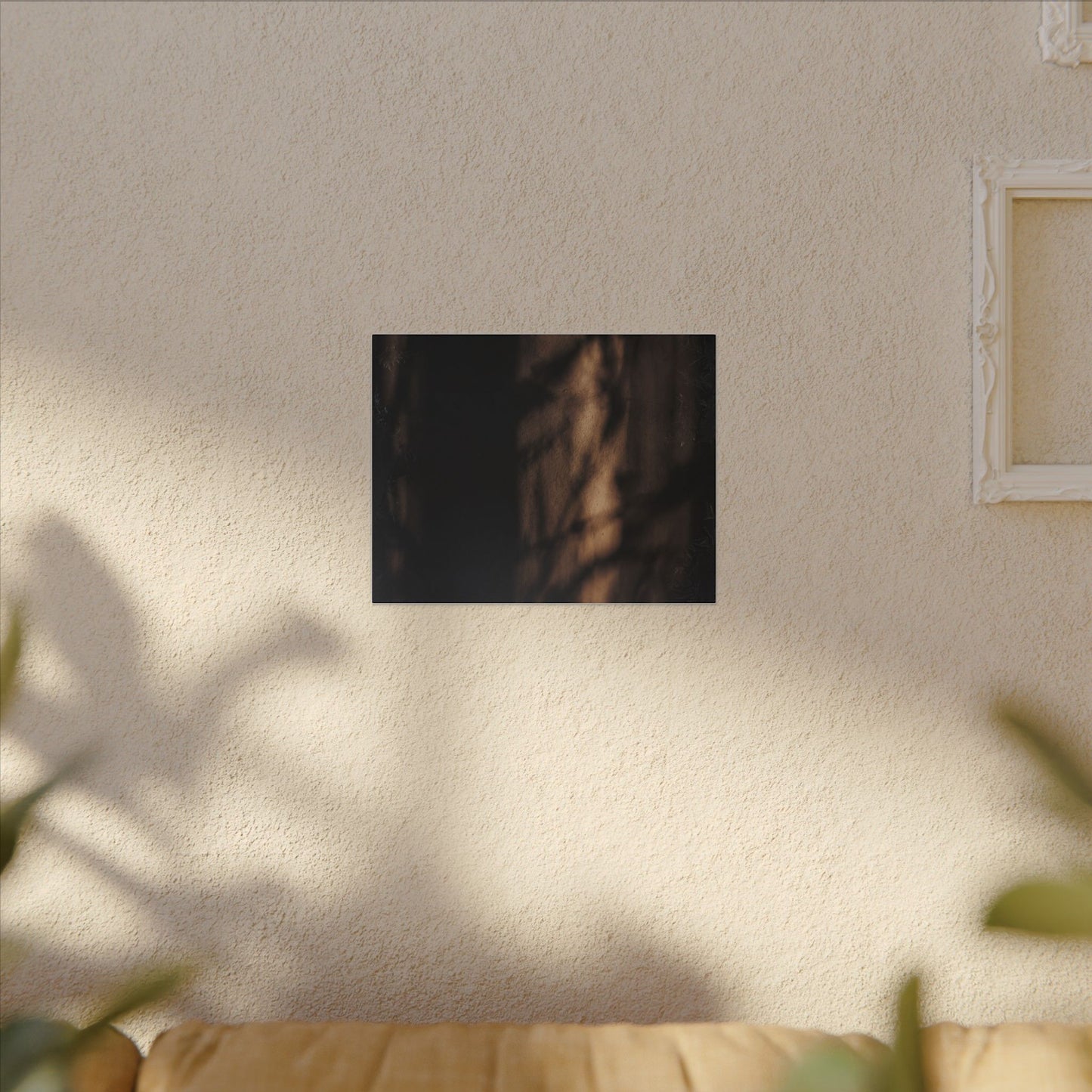 Winter Shadow Play Moody Minimal Canvas Art | Luxurious Decor