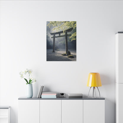 Torii Gate Canvas Art | Spring Zen Karesansui Art