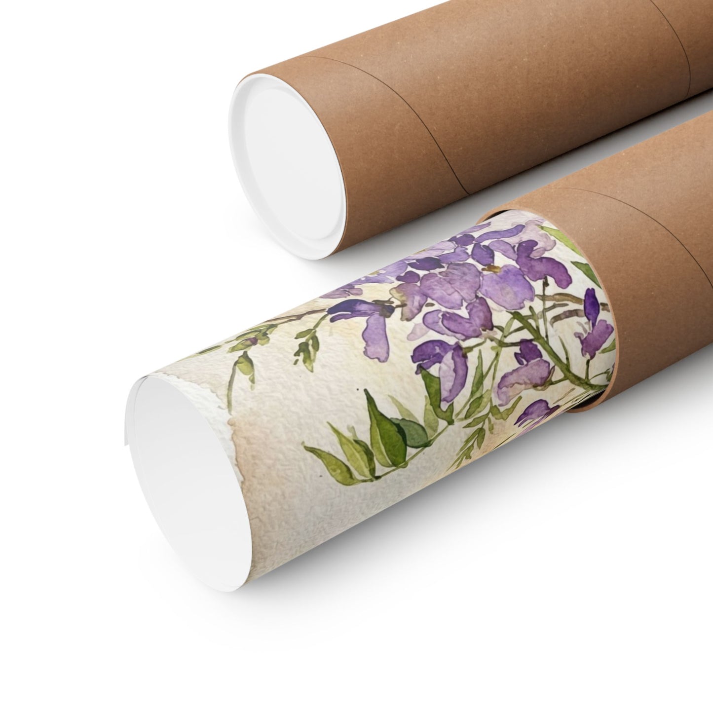 Spring Wisteria Watercolor Wall Art Print | Cozy Decor