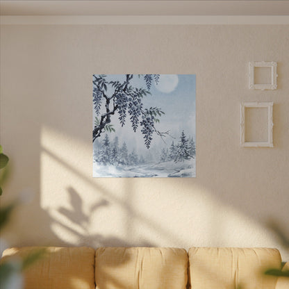 Seijaku Wisteria Canvas Art - Zen Sumi E