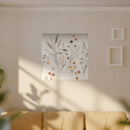 Dawn Dried Flowers Canvas Art - Japandi Kanso