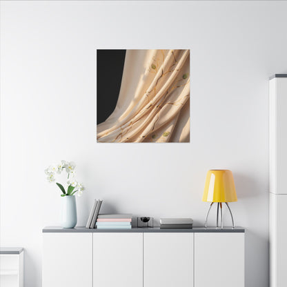 Golden Hour Silk Drape Canvas Art - Kintsugi Fukinsei