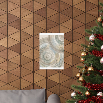 Moonlight Water Ripple Wall Art Print - Japandi Kanso