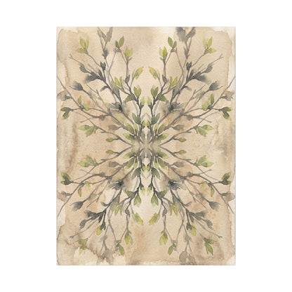 Shibui Shadow Play Canvas Art - Japandi Watercolor