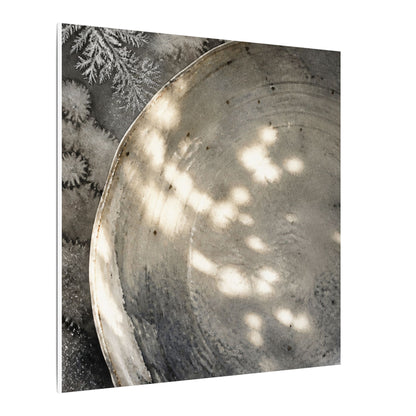 Ceramic Bowl Watercolor Canvas Art | Warm Japandi Art