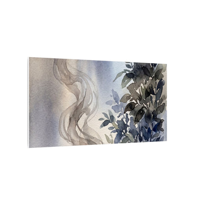 Incense Smoke Summer Canvas Art | Japandi Cozy Design
