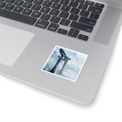 Torii Gate Spring Sticker | Zen Peaceful Design