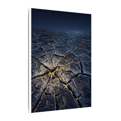 Cracked Earth Broken Beauty Canvas Art | Artful Kintsugi Art