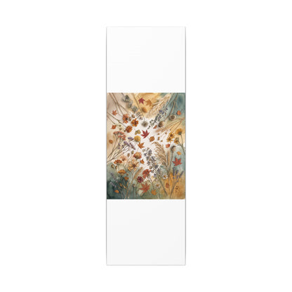 Dried Flowers Canvas Art | Autumn Japandi Watercolor Art