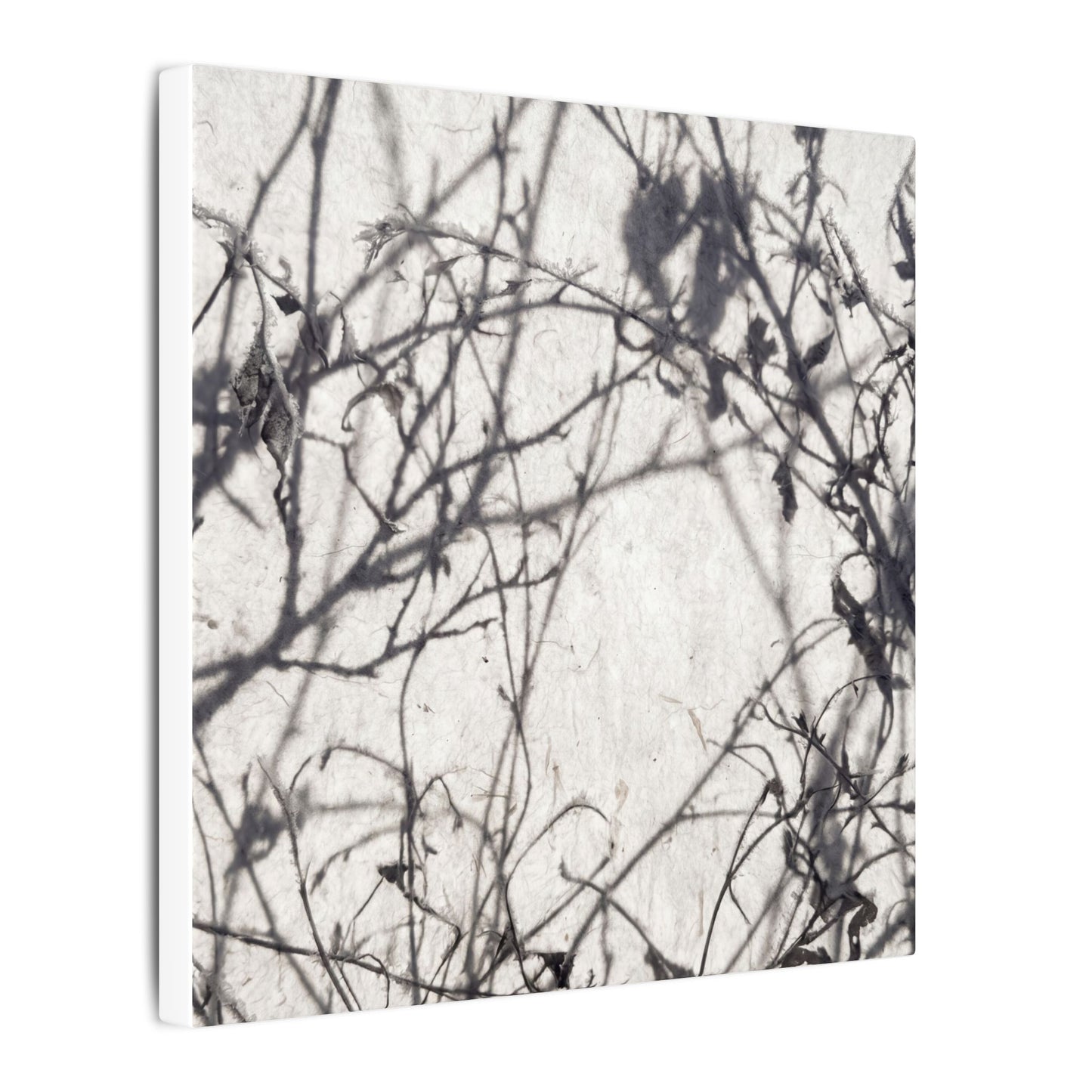 Winter Shadow Play Japanese Pattern Canvas Art | Elegant Decor