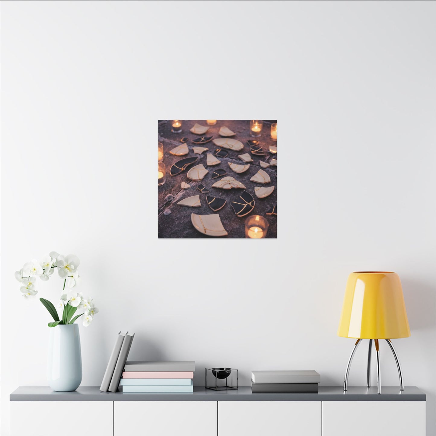Winter Broken Pottery Broken Beauty Canvas Art | Beautiful Decor
