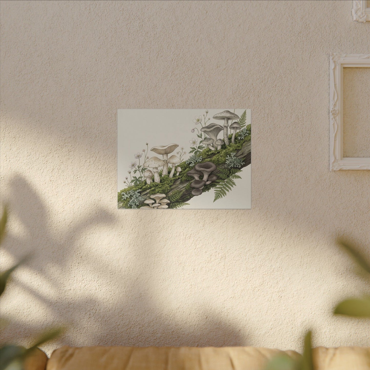 Dried Flowers Spring Canvas Art | Japandi Neutral Design