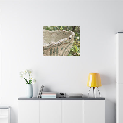 Elegant Ceramic Bowl Canvas Art - Japanese Pattern Japandi