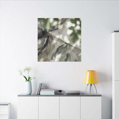 Spring Paper Fold Watercolor Canvas Art | Warm Decor