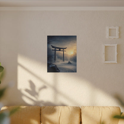Zen Torii Gate in Golden Hour | Karesansui Canvas Art