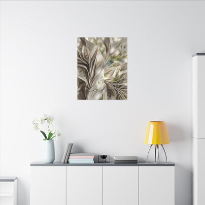 Fukinsei Paper Fold Canvas Art - Japandi Watercolor
