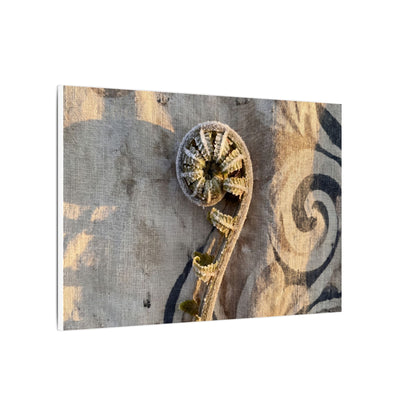 Fern Unfurling Canvas Art | Winter Japandi Japanese Pattern Art