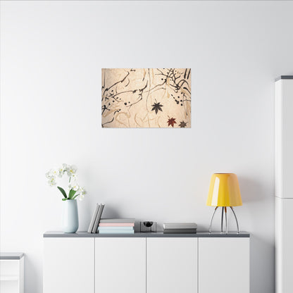 Golden Hour Shoji Screen Canvas Art - Japandi Fukinsei