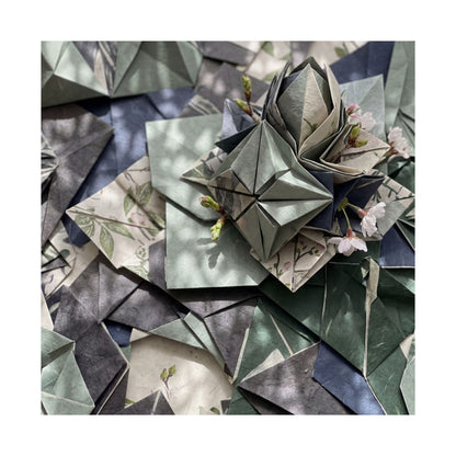 Cozy Paper Fold Wall Art Print - Japanese Pattern Japandi