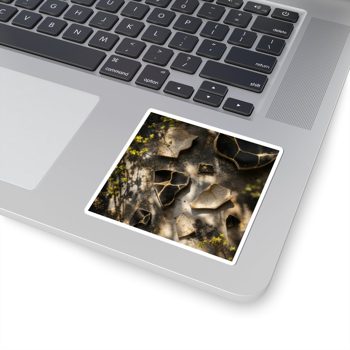 Dappled Broken Pottery Sticker - Kintsugi Ma