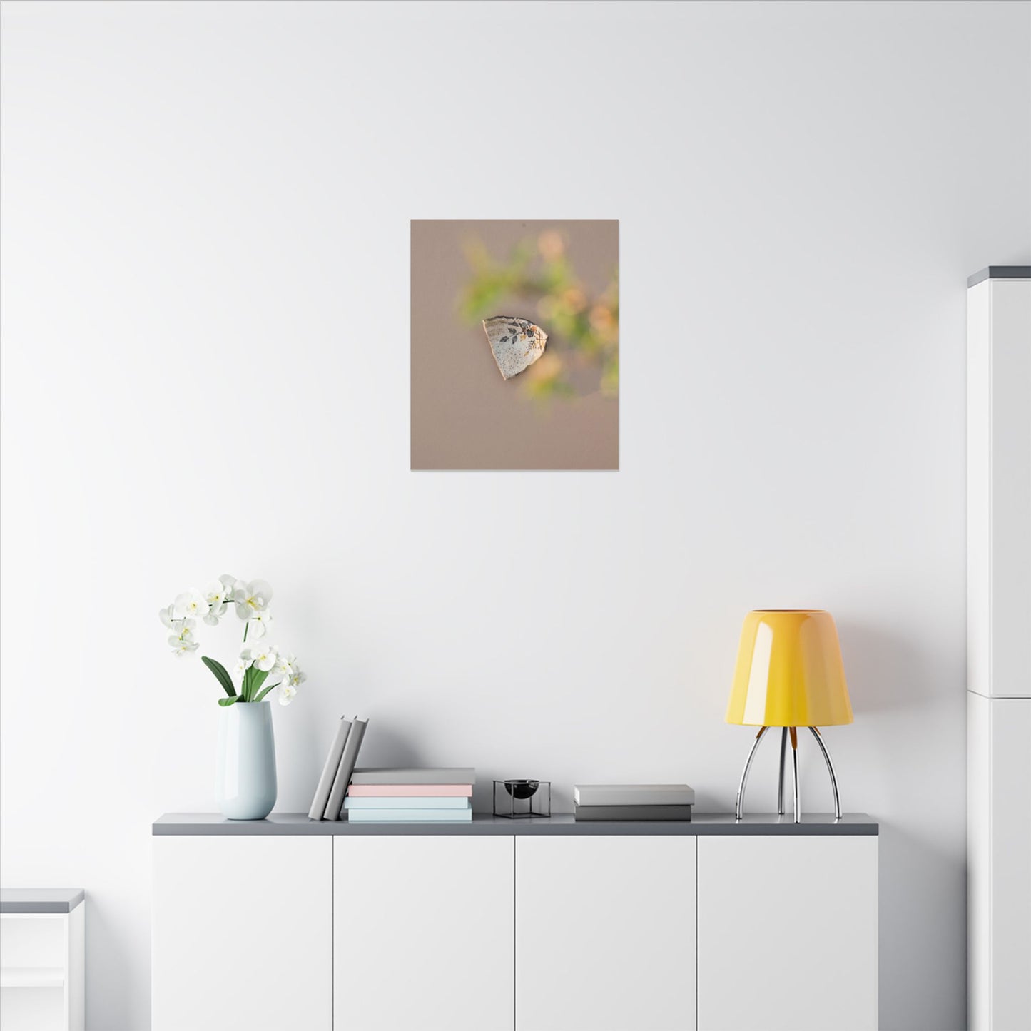 Ceramic Bowl Canvas Art | Spring Japandi Japanese Pattern Art