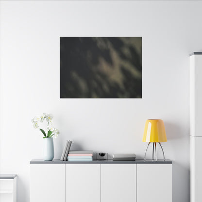 Dappled Shadow Play Canvas Art - Dark Japandi Ma