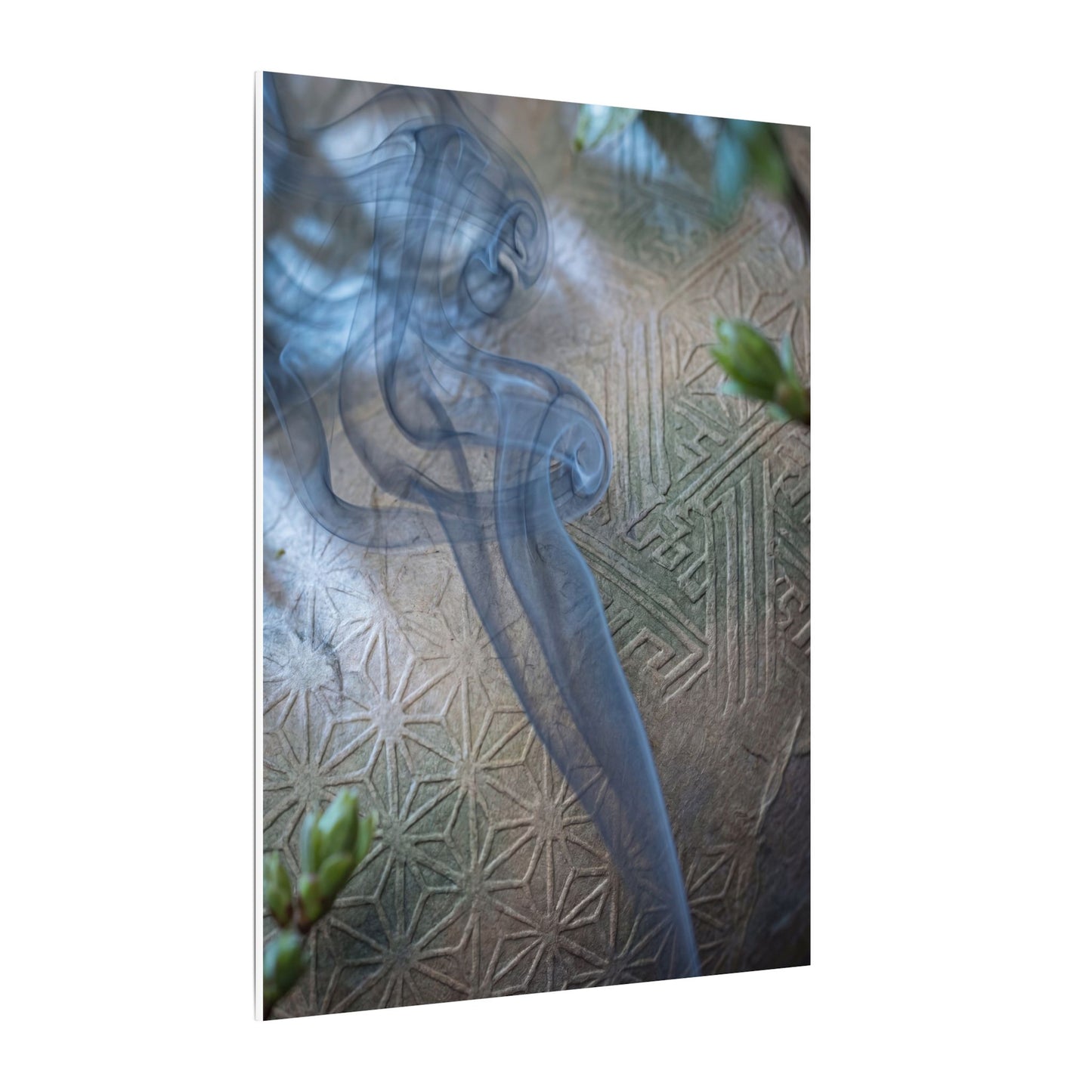 Spring Incense Smoke Japanese Pattern Canvas Art | Neutral Decor