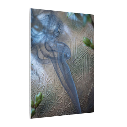 Spring Incense Smoke Japanese Pattern Canvas Art | Neutral Decor