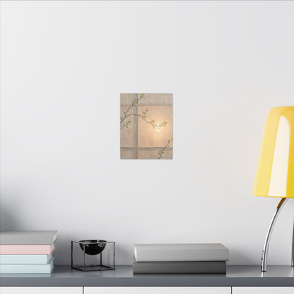 Shoji Screen Canvas Art | Spring Japandi Minimal Line Art