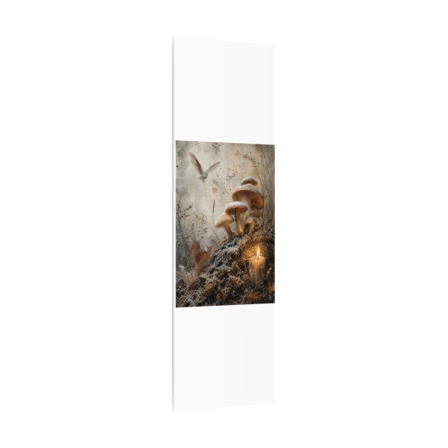 Wild Mushrooms Texture Canvas Art | Elegant Japandi Art