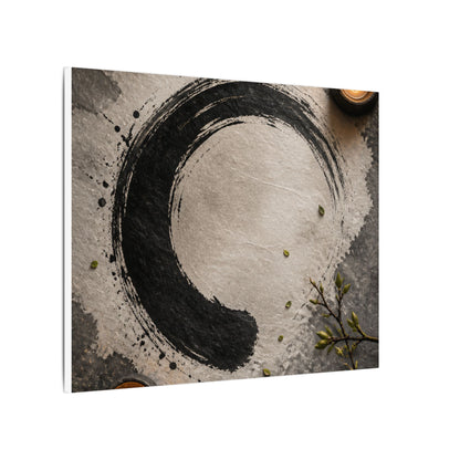Candlelight Ink Brushstroke Canvas Art - Zen Ma